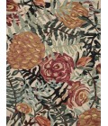 Loloi Belladonna Ivory / Lagoon 18" x 18" Sample Rug