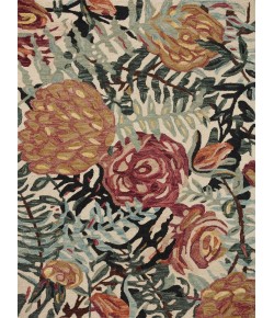 Loloi Belladonna BLM-02 Ivory / Lagoon Area Rug 3 ft. 0 in. X 3 ft. 0 in. Round