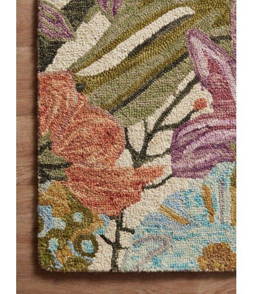 Loloi Belladonna Area Rug Loloi Belladonna Ivory / Multi 3'-0" x 3'-0" Round Accent Rug