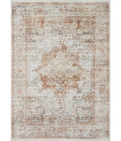 Loloi Bonney BNY-01 Ivory / Sunset Area Rug 3 ft. 11 in. X 5 ft. 5 in. Rectangle