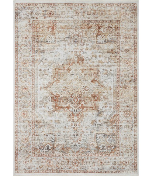 Loloi Bonney BNY-01 Ivory / Sunset 3'-11" x 5'-5" Area Rug