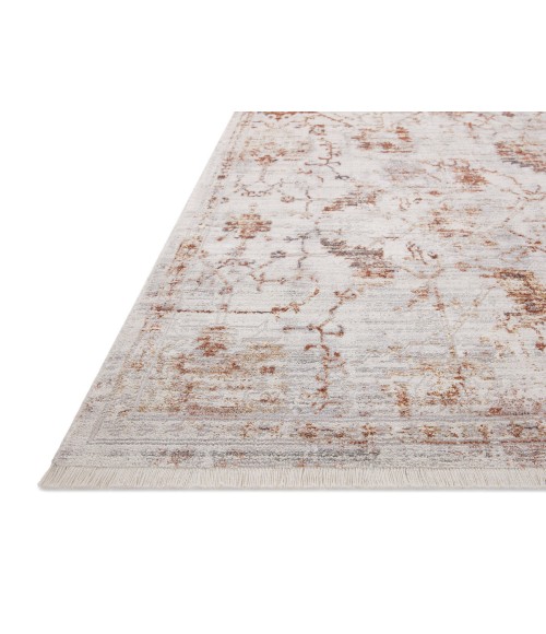 Loloi Bonney BNY-04 Silver / Sunset 3'-11" x 5'-5" Area Rug