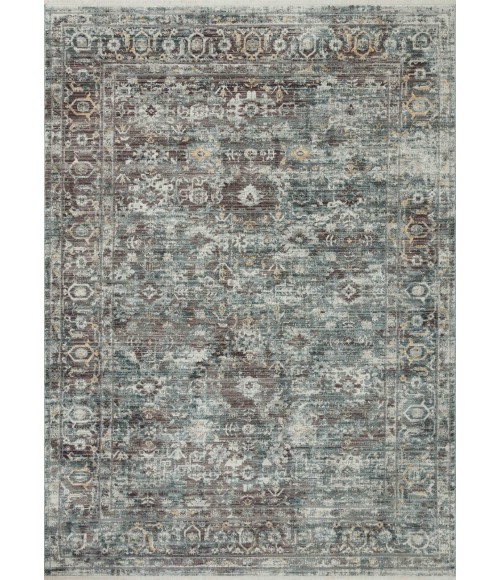 Loloi Bonney BNY-05 Slate / Teal 2'-0" x 3'-0" Area Rug