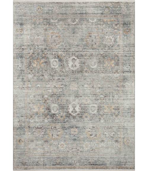Loloi Bonney BNY-06 Teal / Gold 6'-7" x 9'-7" Area Rug