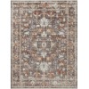 Loloi Bonney BNY-07 Charcoal / Spice Area Rug 2 ft. 0 in. X 3 ft. 0 in. Rectangle