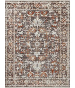 Loloi Bonney BNY-07 Charcoal / Spice Area Rug 9 ft. 3 in. X 12 ft. 10 in. Rectangle