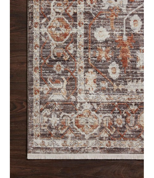 Loloi Bonney BNY-07 Charcoal / Spice 9'-3" x 12'-10" Area Rug