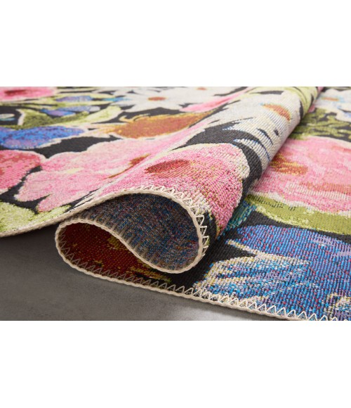 Loloi II Botanical Black / Multi 2'-5" x 3'-11" Accent Rug