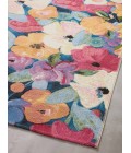 Loloi II Botanical Navy / Multi 3'-3" x 3'-3" Round Accent Rug