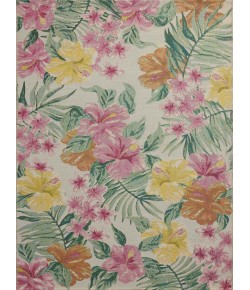 Loloi Botanical Ivory / Sunrise BOT-03 3 ft. 3 in. X 3 ft. 3 in. Round Rug