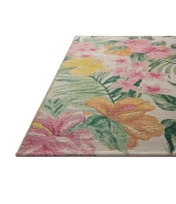 Loloi Botanical Ivory / Sunrise BOT-03 3 ft. 3 in. X 3 ft. 3 in. Round Rug