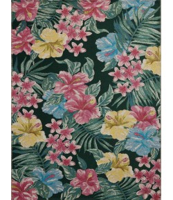 Loloi Botanical Midnight / Multi BOT-03 3 ft. 3 in. X 3 ft. 3 in. Round Rug