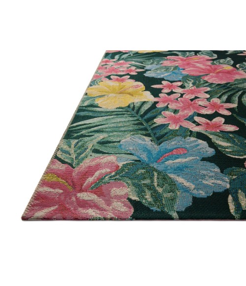 Loloi Botanical Midnight / Multi BOT-03 3 ft. 3 in. X 3 ft. 3 in. Round Rug