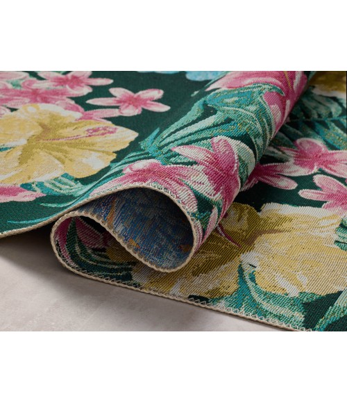 Loloi Botanical Midnight / Multi BOT-03 3 ft. 3 in. X 3 ft. 3 in. Round Rug