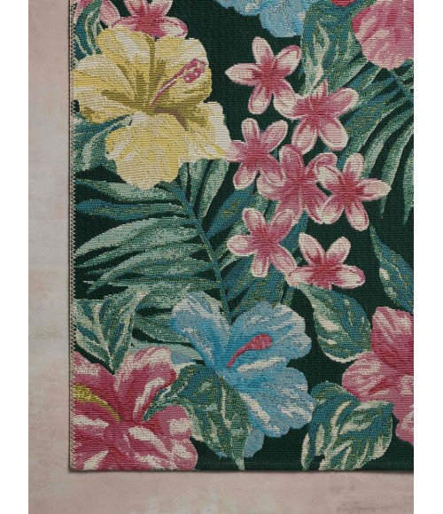 Loloi Botanical Midnight / Multi BOT-03 3 ft. 3 in. X 3 ft. 3 in. Round Rug