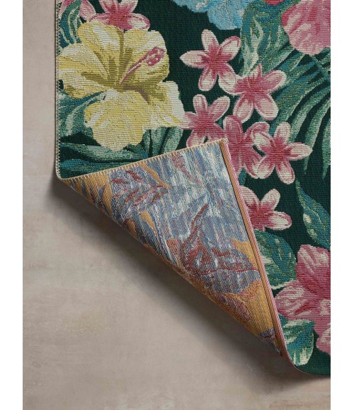 Loloi Botanical Midnight / Multi BOT-03 3 ft. 3 in. X 3 ft. 3 in. Round Rug