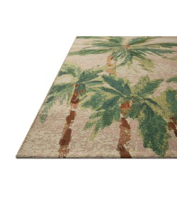 Loloi Botanical Clay / Green BOT-04 3 ft. 3 in. X 3 ft. 3 in. Round Rug