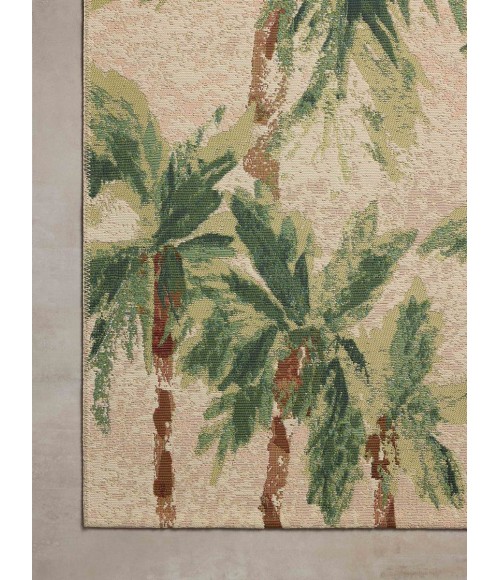 Loloi Botanical Clay / Green BOT-04 3 ft. 3 in. X 3 ft. 3 in. Round Rug
