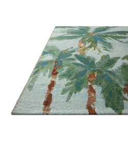 Loloi Botanical Sky / Green BOT-04 3 ft. 3 in. X 3 ft. 3 in. Round Rug