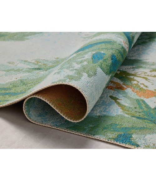 Loloi Botanical Sky / Green BOT-04 2 ft. 5 in. X 11 ft. 2 in. Rectangle Rug