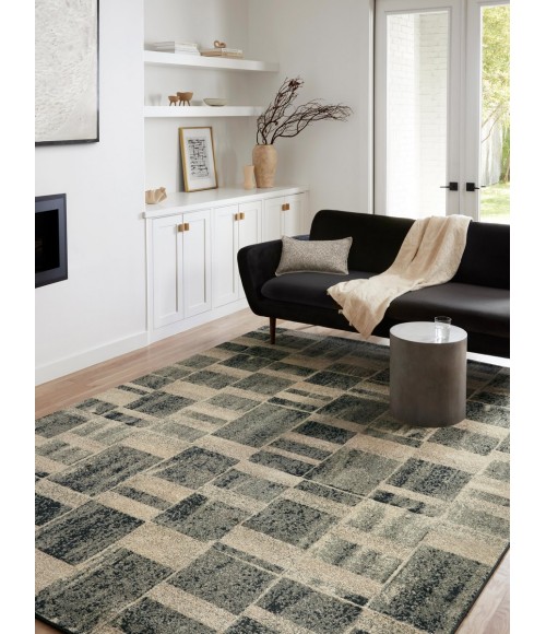 Loloi Bowery Storm / Sand Rug BOW-03 2 ft. 3 in. X 7 ft. 6 in. Rectangle - Rugs Town Loloi Bowery Storm / Sand BOW-03 2 ft. 3 in. X 7 ft. 6 in. Rectangle Rug