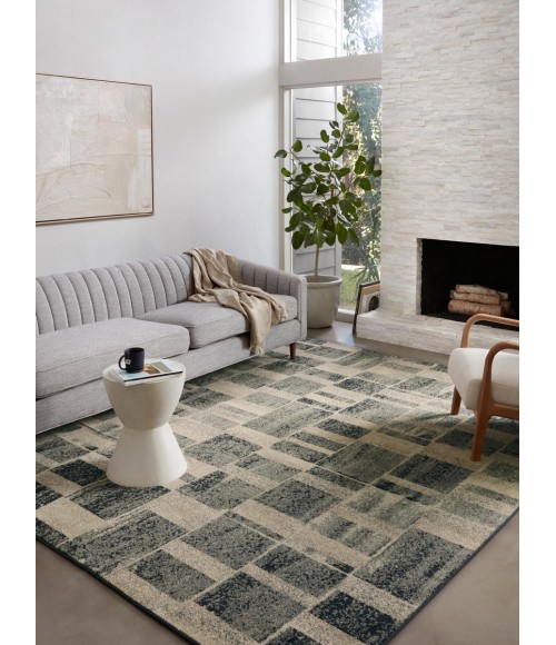 Loloi Bowery Storm / Sand Rug BOW-03 2 ft. 3 in. X 7 ft. 6 in. Rectangle - Rugs Town Loloi Bowery Storm / Sand BOW-03 2 ft. 3 in. X 7 ft. 6 in. Rectangle Rug