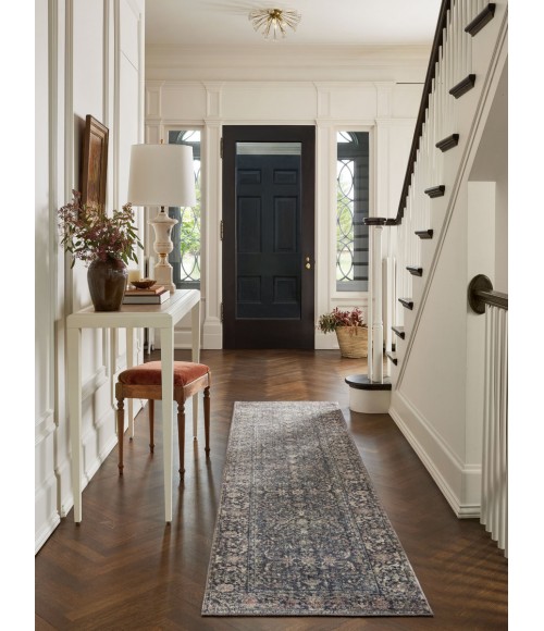 Jean Stoffer x Loloi Bradbury Midnight / Multi Rug BRU-01 7 ft. 10 in. X 10 ft. Rectangle - Rugs Town Jean Stoffer x Loloi Bradbury Midnight / Multi BRU-01 7 ft. 10 in. X 10 ft. Rectangle Rug