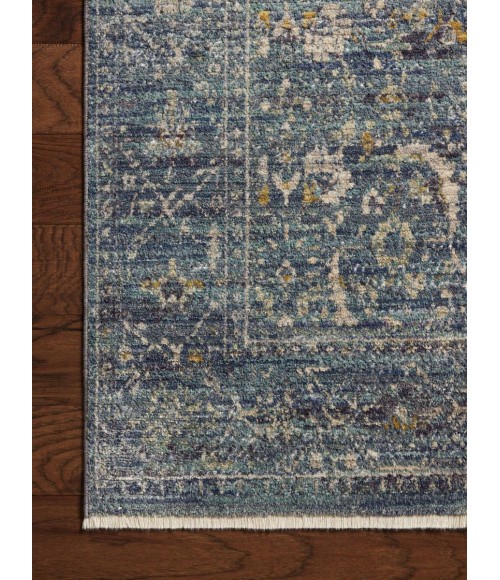 Jean Stoffer x Loloi Bradbury Ocean / Gold Rug BRU-03 3 ft. 7 in. X 5 ft. 7 in. Rectangle - Rugs Town Jean Stoffer x Loloi Bradbury Ocean / Gold BRU-03 3 ft. 7 in. X 5 ft. 7 in. Rectangle Rug