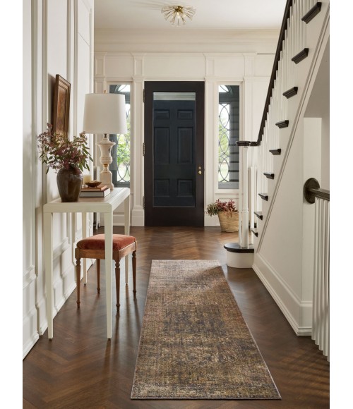 Jean Stoffer x Loloi Bradbury Ink / Multi Rug BRU-05 2 ft. 7 in. X 4 ft. Rectangle - Rugs Town Jean Stoffer x Loloi Bradbury Ink / Multi BRU-05 2 ft. 7 in. X 4 ft. Rectangle Rug