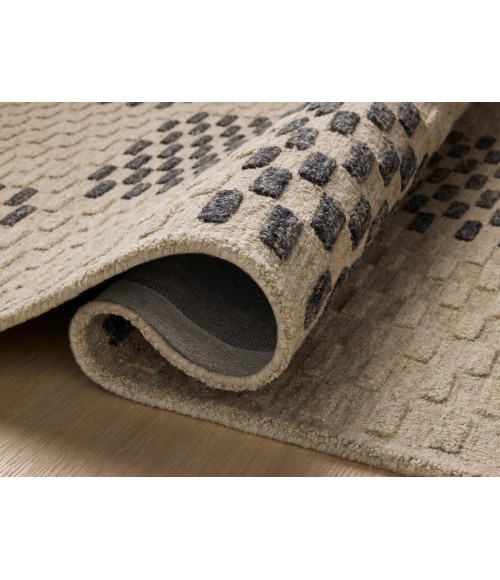 Chris Loves Julia x Loloi Bradley Beige / Midnight Rug BRL-01 3 ft. X 7 ft. Rectangle - Rugs Town Chris Loves Julia x Loloi Bradley Beige / Midnight BRL-01 3 ft. X 7 ft. Rectangle Rug