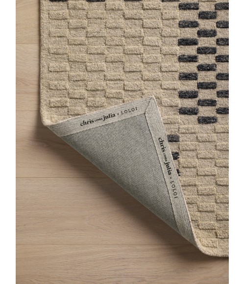 Chris Loves Julia x Loloi Bradley Beige / Midnight Rug BRL-01 3 ft. X 7 ft. Rectangle - Rugs Town Chris Loves Julia x Loloi Bradley Beige / Midnight BRL-01 3 ft. X 7 ft. Rectangle Rug