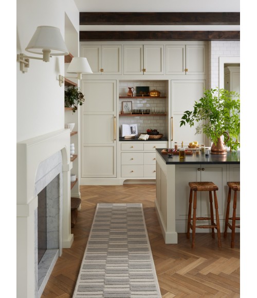 Chris Loves Julia x Loloi Bradley Ivory / Grey BRL-03 3 ft. X 7 ft. Rectangle Rug