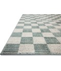 Chris Loves Julia x Loloi Calvin Blue / Ivory CLV-01 18in. X 18in. Sample Rect. Rug