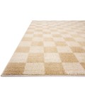 Chris Loves Julia x Loloi Calvin Wheat / Ivory CLV-01 18in. X 18in. Sample Rect. Rug