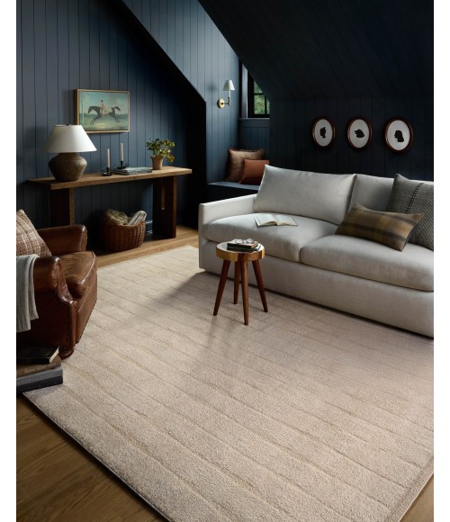 Chris Loves Julia x Loloi Calvin Ivory / Oatmeal CLV-02 2ft.-7in. X 7ft.-6in. Rect. Rug