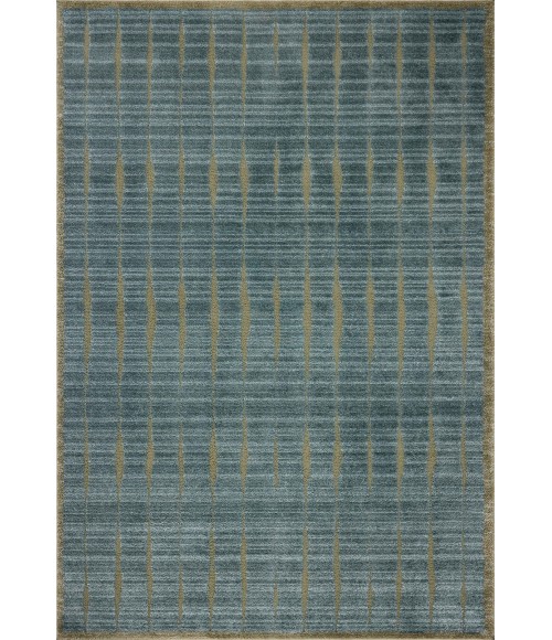 Chris Loves Julia x Loloi Calvin Ocean / Olive CLV-02 18in. X 18in. Sample Rect. Rug