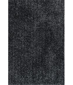 Loloi Carrera Shag CG-02 BLACK / SLATE Area Rug 18 in. X 18 in. Sample