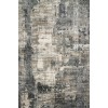 Loloi Cascade CAS-03 IVORY / black Area Rug 2 ft. 7 in. X 10 ft. 0 in. Rectangle