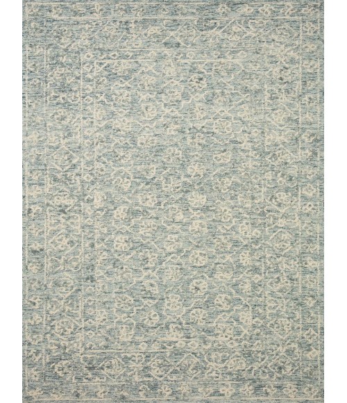 Loloi Cecelia CEC-01 Ocean / Ivory 8'-6" x 12' Area Rug
