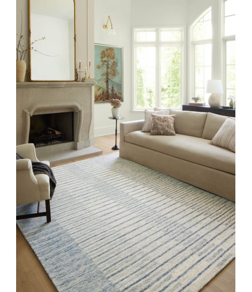 Chris Loves Julia x Loloi Chris Ivory / Denim Rug CHR-01 3 ft. 6 in. X 5 ft. 6 in. Rectangle - Rugs Town Chris Loves Julia x Loloi Chris Ivory / Denim CHR-01 3 ft. 6 in. X 5 ft. 6 in. Rectangle Rug