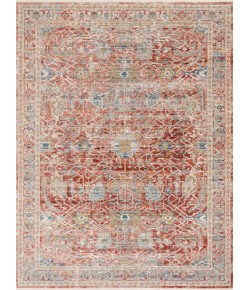 Loloi Claire CLE-01 RED / IVORY Area Rug 2 ft. 7 in. X 8 ft. 0 in. Rectangle