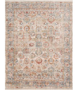 Loloi Claire CLE-02 IVORY / OCEAN Area Rug 2 ft. 7 in. X 9 ft. 6 in. Rectangle
