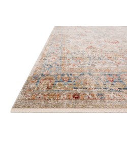 Loloi Claire CLE-02 IVORY / OCEAN Area Rug 2 ft. 7 in. X 9 ft. 6 in. Rectangle