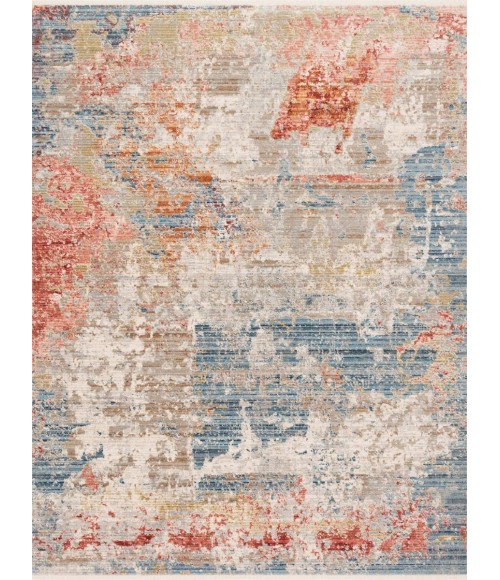 Loloi Claire Grey / Multi Rug CLE-07 9 ft. 6 in. X 13 ft. Rectangle - Rugs Town Loloi Claire Grey / Multi CLE-07 9 ft. 6 in. X 13 ft. Rectangle Rug