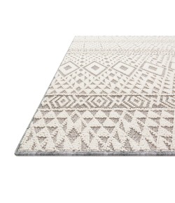 Loloi Cole COL-04 SILVER / IVORY Area Rug 2 ft. 7 in. X 12 ft. 0 in. Rectangle