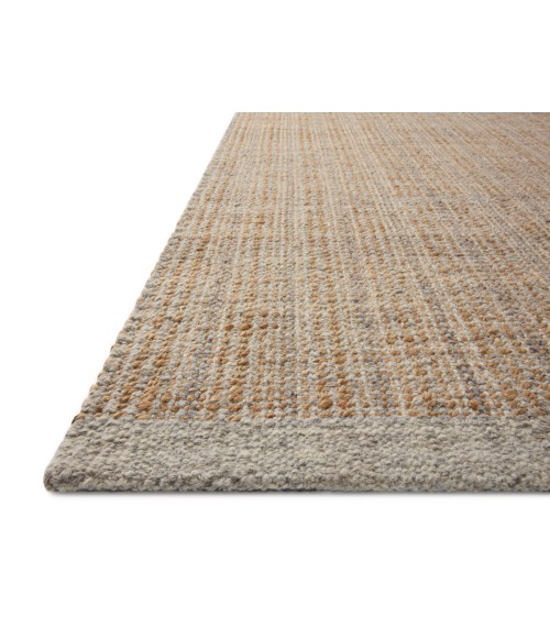 Jean Stoffer x Loloi Cornwall Lt Grey / Natural CRN-01 5 ft. X 7 ft. 6 in. Rectangle Rug