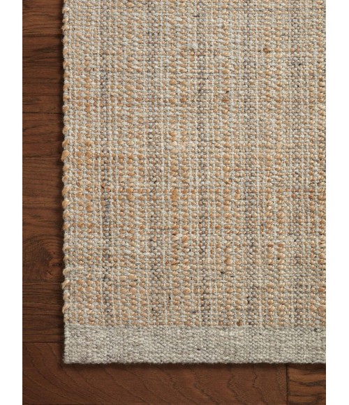 Jean Stoffer x Loloi Cornwall Lt Grey / Natural CRN-01 5 ft. X 7 ft. 6 in. Rectangle Rug