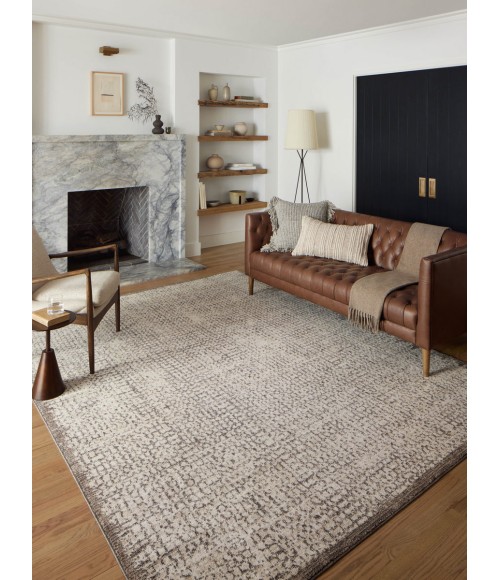 Loloi Darby Ivory / Stone Rug DAR-04 6 ft. 7 in. X 9 ft. 3 in. Rectangle - Rugs Town Loloi Darby Ivory / Stone DAR-04 6 ft. 7 in. X 9 ft. 3 in. Rectangle Rug