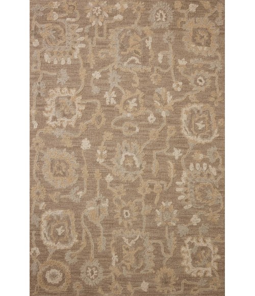 Chris Loves Julia x Loloi Dorothea Bark / Stone DRT-01 2ft.-6in. X 9ft.-9in. Rect. Rug