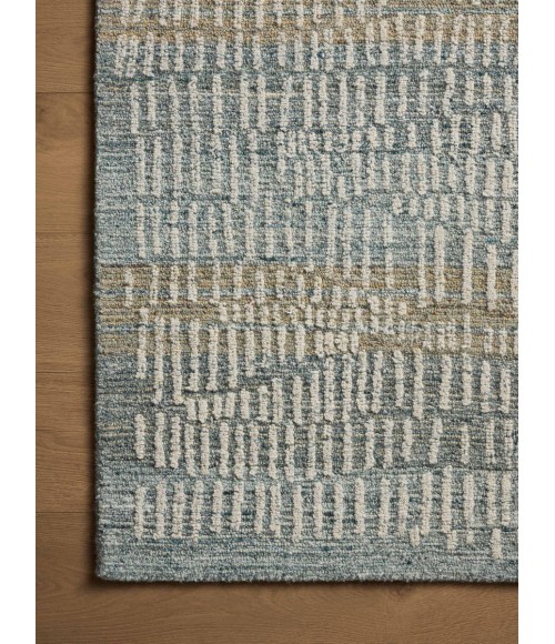 Loloi Elias Ocean / Oatmeal ELA-02 8 ft. 6 in. X 11 ft. 6 in. Rectangle Rug